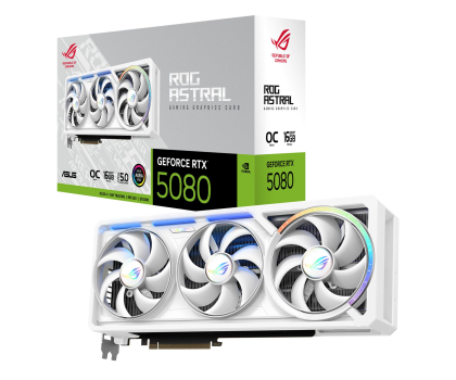 Karta graficzna ASUS GeForce RTX 5080 ROG Astral OC White 16GB GDDR7 DLSS4